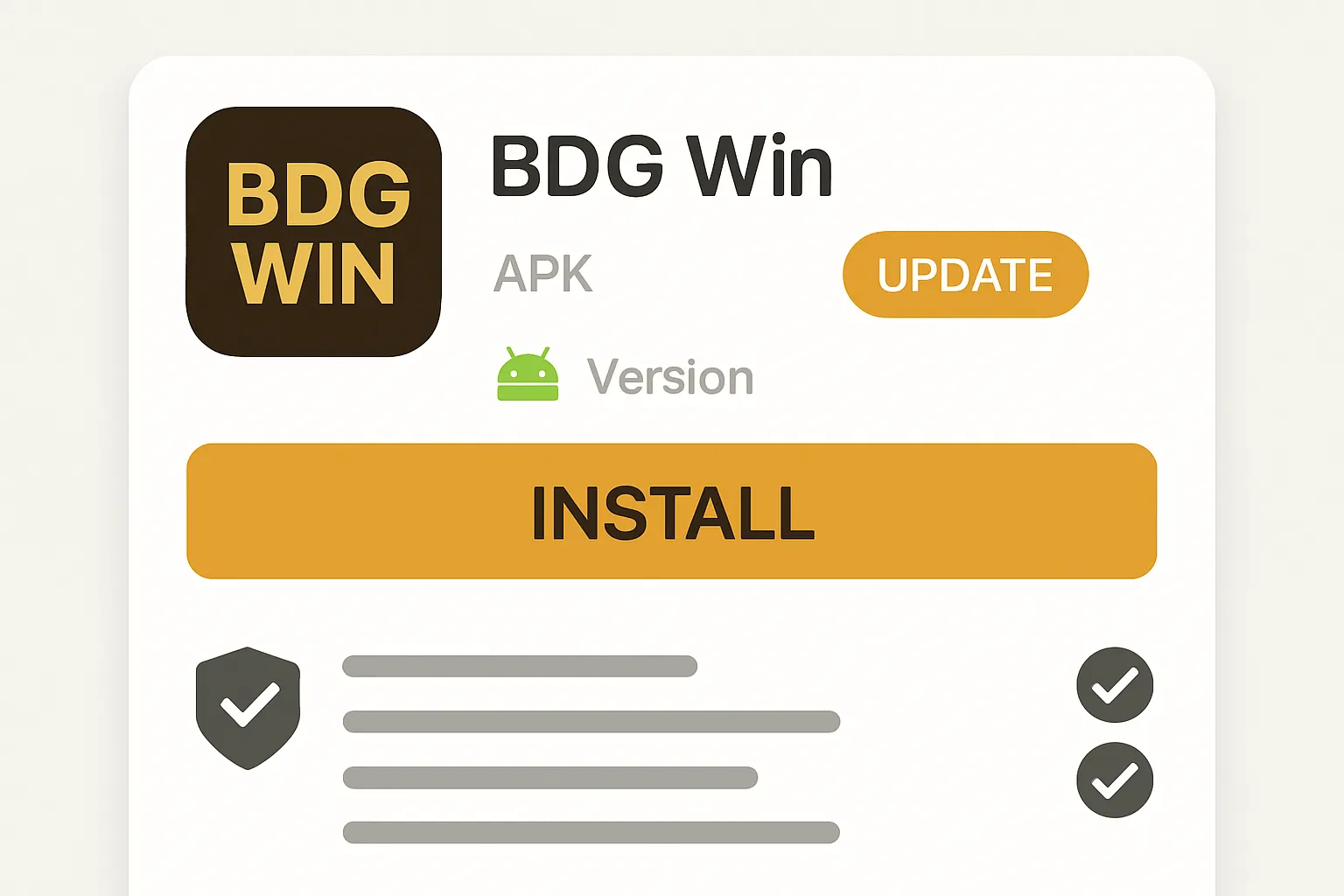 BDG Win version details